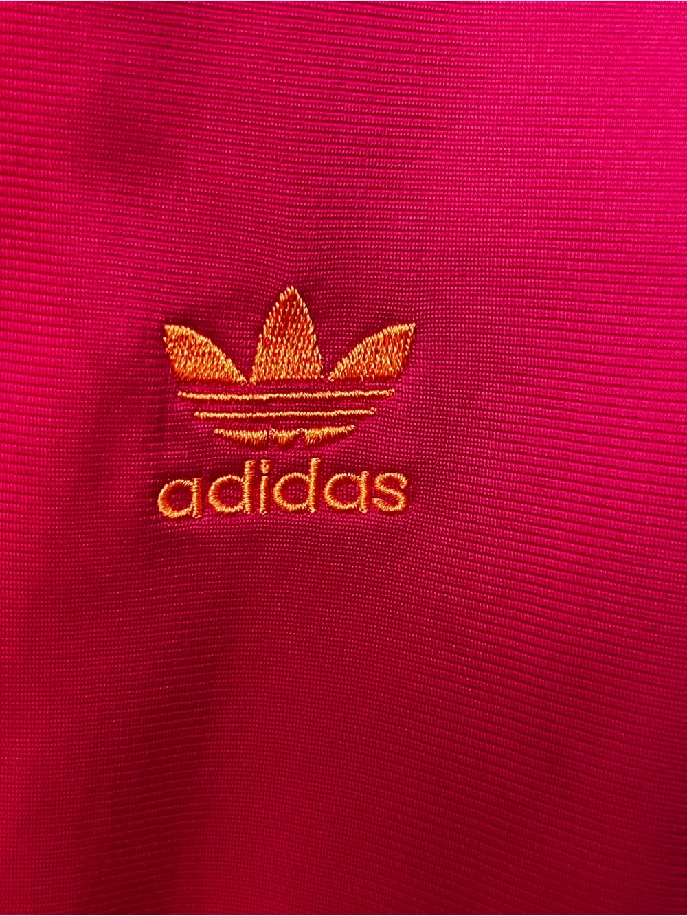 adidas y2k Women's Pink Track Jacket & Jogger Set with orange Stripes size large - Picture 13 of 15